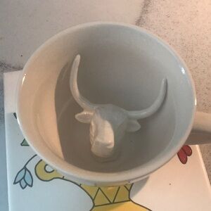 State Cups by Creature Cups Texas longhorn cattle inside handmade